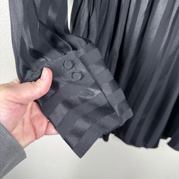 Significant Other Mini Shirt Dress Black Subtle Stripes Women’s Size 8 NWOT - Picture 7 of 9